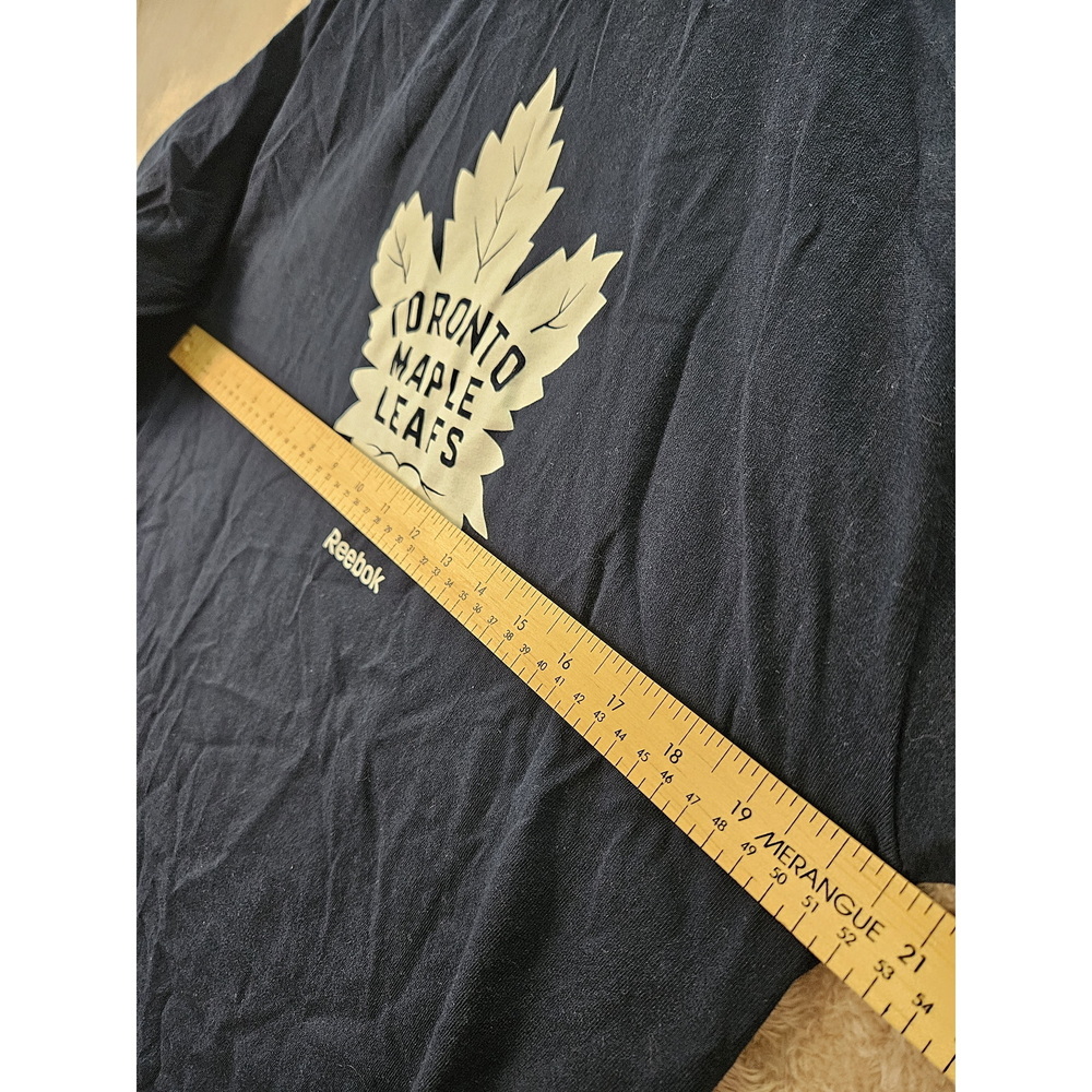 Reebok Long-sleeve T-shirt Toronto Maple Leafs Logo 100% Cotton Men's Size L - Picture 5 of 10